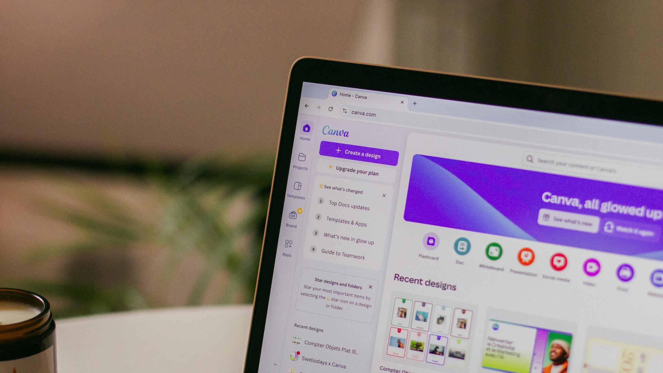 A design team working in Canva's platform