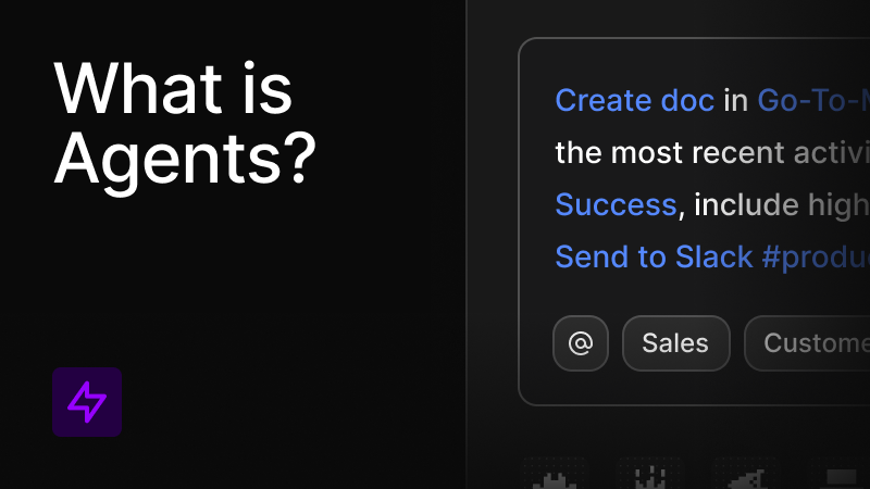 Automate workflows with AI that can search, summarize, analyze, notify, and more