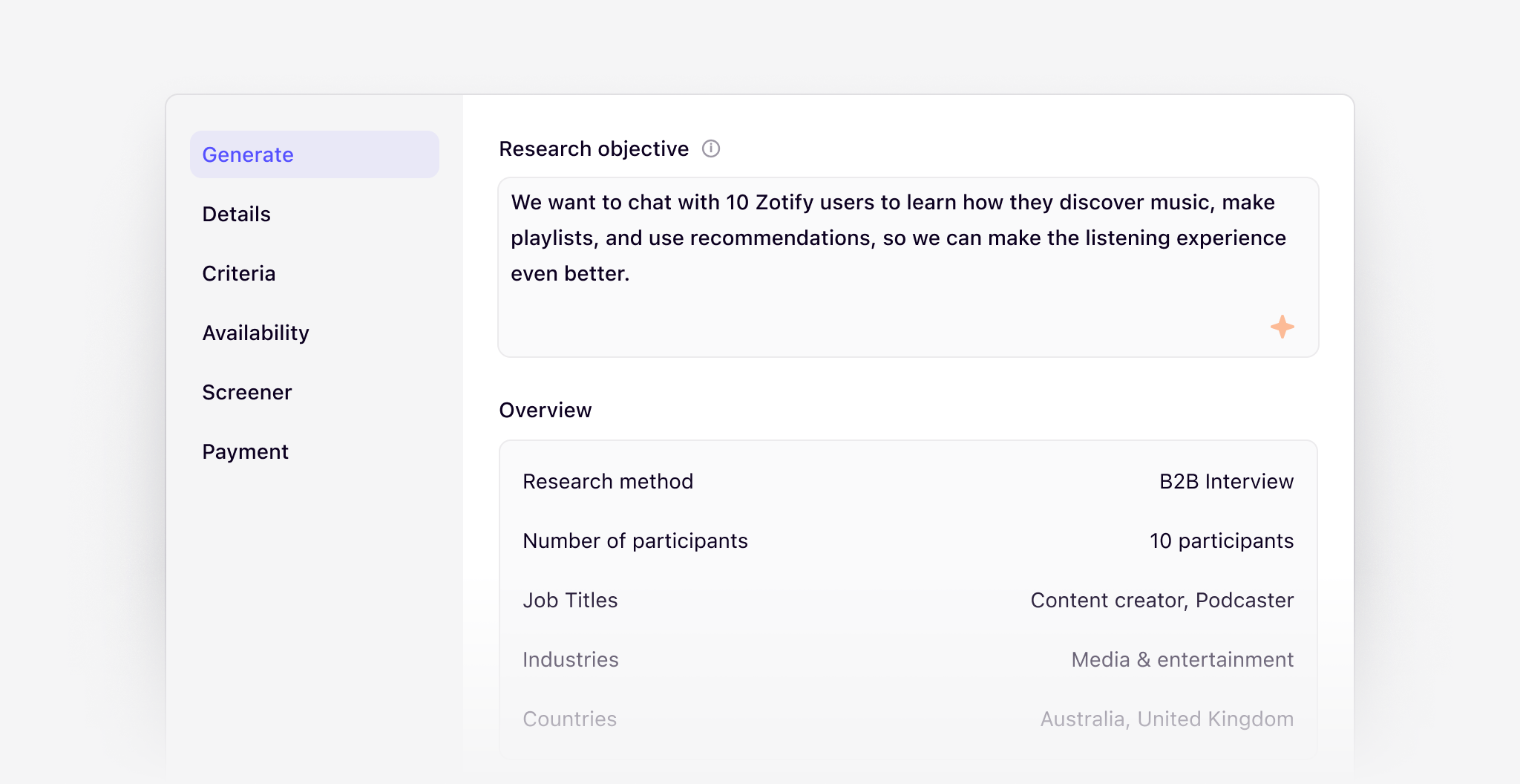 AI-generated recruit plan