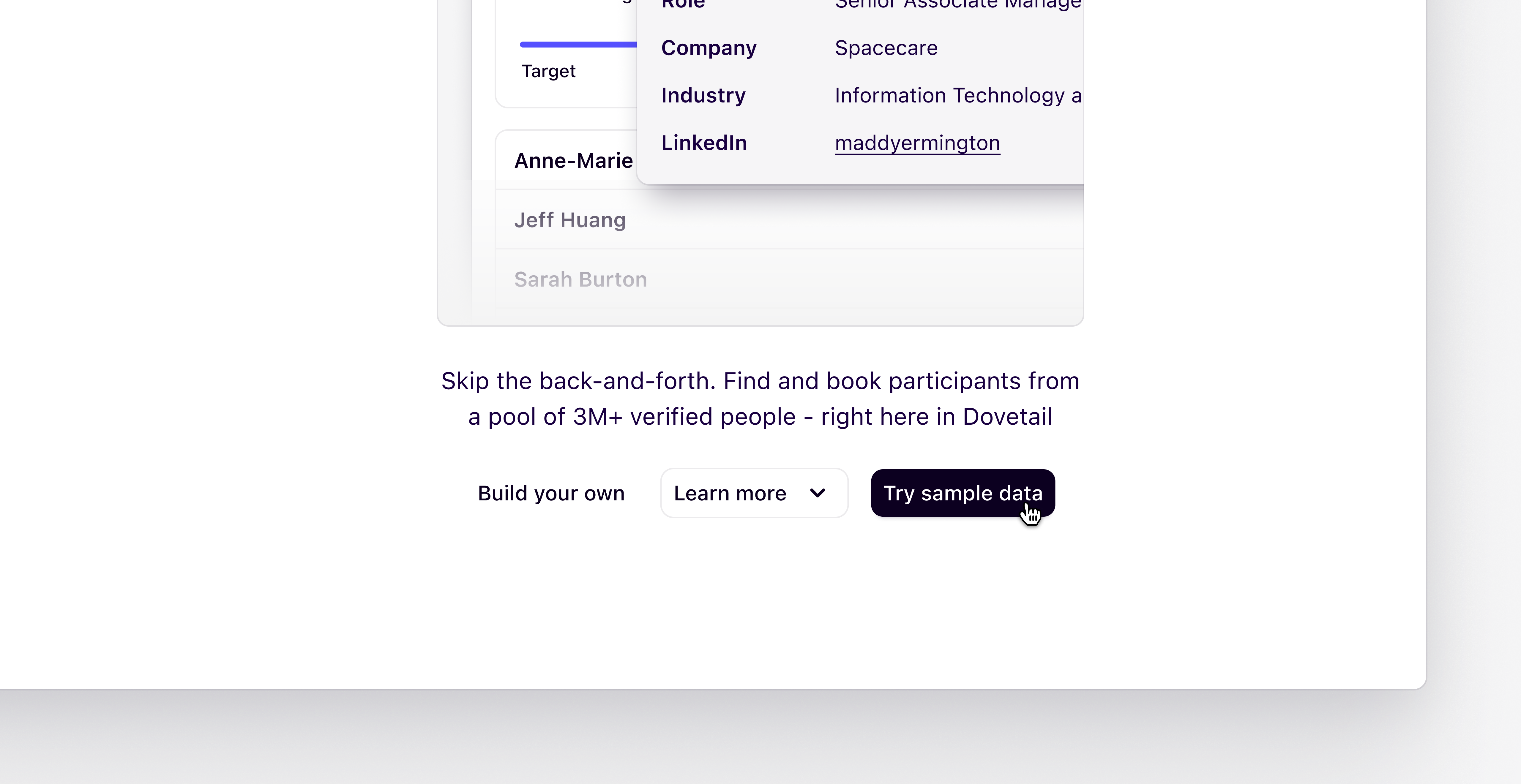 Try Recruit with sample data
